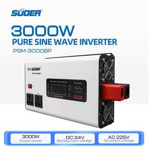 อินเวอร์เตอร์3000W ไฮบริดใหม่24V DC 220V AC เพียวไซน์เวฟอินเวอร์เตอร์พลังงานแสงอาทิตย์อินเวอร์เตอร์แบบ Single OUTPUT 24V DC 220V AC เพียวไซน์เวฟ - Product Image 2