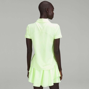 Women's Sexy Tenniscore Half Zip Golf Polo Skirt <b>Athletic</b> Breathable Anti-UV 4-way Stretch Quick Dry Workout Sets - Product Image 3