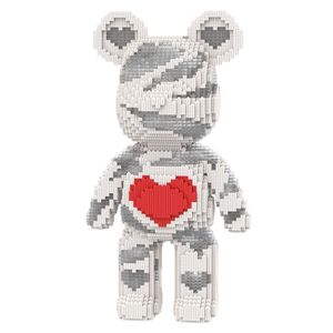 Set de Bloques de Construcción de Figuras de Acción de Anime de Dibujos Animados, Ladrillos de Juguete de Plástico ABS <span class=keywords><strong>Mini</strong></span> Modelo Bearbrick al por Mayor, 43cm, Oso Animal - Product Image 1