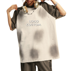 Maglietta da uomo con mezza manica a tracolla con Logo personalizzato e maniche a contrasto magliette da uomo - Product Image 5