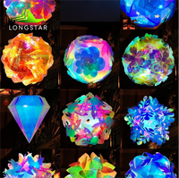 2026 Neues Design Laterne Laser Bunte Laterne DIY Materialpaket Partydekoration Handgehaltene Leuchtende Handgefertigte Laterne