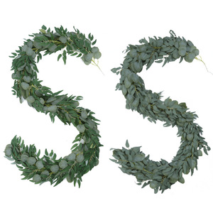Guirnalda de Eucalipto Artificial de 200 cm con Hojas de Seda, Decoración para Bodas y Hogar, Guirnaldas Verdes, Accesorios para Fotografía en Exteriores - Product Image 2