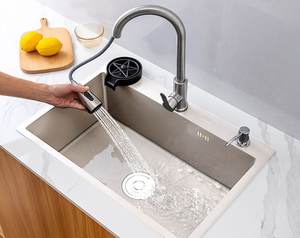 Fregadero de Cocina Individual Grande de Acero Inoxidable SUS304, Hecho a Mano, de Instalación Bajo Encimera, con Acabado Cepillado - Product Image 2