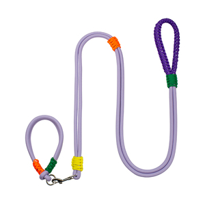 Correa reflectante de nailon para perros con mango acolchado, estilo sencillo para perros medianos, colores naranja, azul y verde - Product Image 2