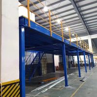 Plateforme industrielle en acier à capacité de charge de 2000 kg/m, mezzanine robuste pour palettes, entrepôt de stockage de marchandises CE/ISO