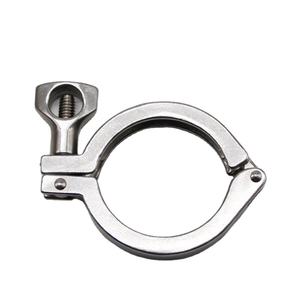सैनिटरी एस 304 1.5 त्रि-क्लैंप सिंगल पिन उच्च दबाव वाले भारी शुल्क पाइप स्टेनलेस स्टील फेनियम त्रिकोणीय क्लैंप फिटिंग - Product Image 3