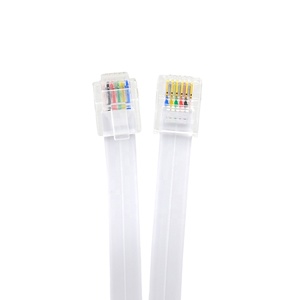 <span class=keywords><strong>Cable</strong></span> telefónico RJ12 de 1m 1.5m, <span class=keywords><strong>cable</strong></span> de puente telefónico 6P6C, <span class=keywords><strong>cable</strong></span> telefónico RJ12 de 6 conductores 6P6C - Product Image 1