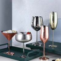 Vaso de acero inoxidable grabado personalizado taza de champán única taza de acero inoxidable resistente para Bar restaurante