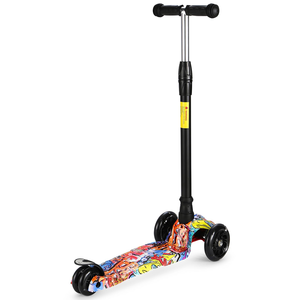 Trottinette pliable à trois roues en acier pour enfants avec certification CE, hauteur réglable pour les enfants de 3 à 6 ans - Product Image 1
