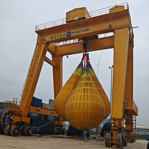 CE and ISO Certified High Quality RTG Tyre Mounted Crane 40tons 20meters Suitable for Docks Etc Rail-Free <b>Mobility</b> No - Product Image 1