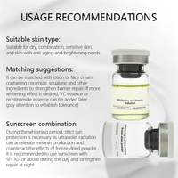Ensemble de sérums éclaircissants pour le visage OEM/ODM |   Triple peptide + acide hyaluronique à petites molécules |   Réparation multi-effets éclaircissante