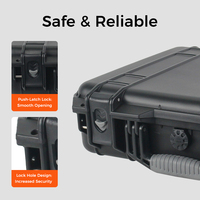Valise rigide en polypropylène haute résistance EVEREST avec conception anti-poussière et mousse intérieure personnalisée pour appareil photo