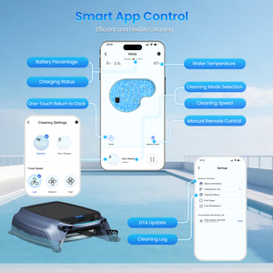 หุ่นยนต์ทำความสะอาดสระว่ายน้ำ AIRROBO QT200 คุณภาพสูง ควบคุมอัตโนมัติด้วยแอปพลิเคชัน ใช้พลังงานแสงอาทิตย์ พร้อมดีไซน์พลาสติกที่เ<span class=keywords><strong>ป</strong></span>็นมิตรต่อสิ่งแวดล้อม - Product Image 5