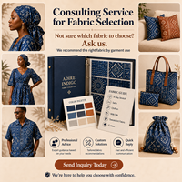 Tissu imprimé personnalisé à motif Adire Indigo, très demandé, fabricant OEM ODM, jupes, chemises, textiles de maison, faible MOQ
