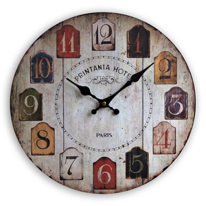 Đồng Hồ Treo Tường Trang Trí Nhà Cửa Bằng Gỗ MDF Theo Yêu Cầu Kiểu Đồng Quê - Product Image 3