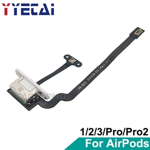YYT - Conector de Interfaz <span class=keywords><strong>Lightning</strong></span> para Apple <span class=keywords><strong>AirPods</strong></span> 1 2 3 Pro A2190, Compartimento de Batería para Auriculares, Puerto de Carga, Base de Carga - Product Image 1