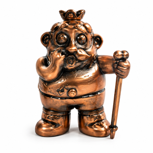 Atractiva Figura Artesanal del Rey Antiguo, Estatua Metálica Vintage, Mini Escultura del Rey Multicolor para Decoración de Mesa y Colección - Product Image 6