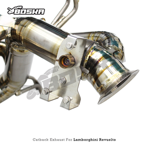 Custom Tuning Titanium Axleback for Lamborghini Revuelto 6.5L V12 2023-2025 Boska Racing OEM Factory Valve Base Catback Muffler - Product Image 3