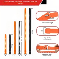 Sangle de ski alpin en silicone antidérapante personnalisée, protection UV, 100 % écologique, conception durable, fermeture à boucle, fixations de ski