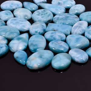 Lote al por mayor de piedras preciosas Larimar cabujón azul Natural de alta calidad, joyería suelta de forma mixta, entrega rápida, totalmente recomendado para - Product Image 2