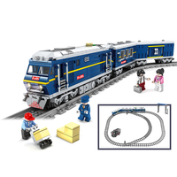 Jouets pour enfants, blocs de construction électronique, Train urbain électrique RC, blocs de construction, Train urbain, à assembler
