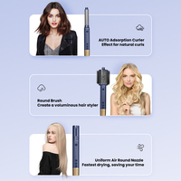 Styler capillaire électrique professionnel portable haute vitesse 5-en-1, moteur sans balais 110000 tr/min, sèche-cheveux, utilisation domestique et hôtelière sécurisée