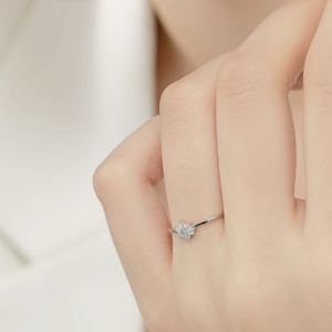 Anillos de Joyería para Mujer Dylam, Diseño Minimalista, Rodio, Chapado en Oro de 18K, Plata de Ley 925, Forma de Copo de Nieve, Circonita Cúbica 5A - Product Image 6