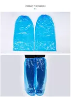 غطاء حذاء يمكن إزالته سميكة CPE للماء والغبار PE البلاستيك أحذية المطر حذاء طويل غطاء