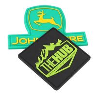 Étiquettes personnalisables en silicone souple de marque Patch en caoutchouc gaufré 3D prix d'usine pour la couture de vêtements et de vêtements