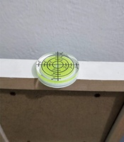 Pièces d'outils manuels : Niveau à bulle en plastique, niveau à bulle rond, flacons à bulle