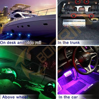 RGBW App Control Led Rock Lights 8 Pods 12 Pods Iluminación para coche Barco Cubierta Luz