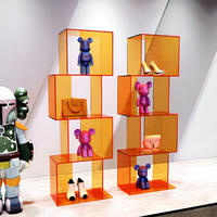 Présentoirs Cubiques Modernes en Acrylique Couleur Personnalisée Faciles à Nettoyer pour Objets de Collection, Rangement de Jouets et Décoration Intérieure