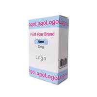 Boîtes en papier pour petits emballages de peptides, design luxueux avec impression holographique, flacons de 3 ml