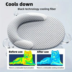 Tapis de refroidissement d'été pour animaux de compagnie Tapis de glace en fibre respirante et lavable pour les chats et les chiens Dropshipping Pet Products 2025 - Product Image 3