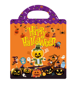 Livre de coloriage sur le thème des sacs à main pour Noël et Halloween pour les enfants de <span class=keywords><strong>2</strong></span> à 4 ans avec des autocollants réutilisables - Jouet éducatif - Product Image 3