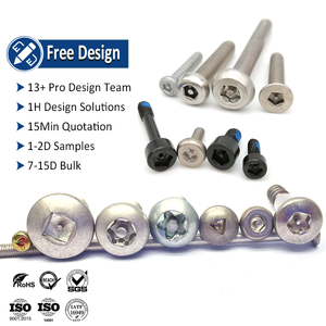 Thép không gỉ chống trộm vít tự khai thác giàn nắp tròn nút phẳng Pan đầu máy chủ đề hình thành tự khai thác vít - Product Image 1