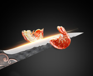 سكين مطبخ مرن بشيف و فيليه سكين نحاسي مقبض خشبي ينجي سكاكين مطبخ منتج مخصص سكين ساشيمي - Product Image 5