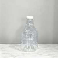 Bouteilles en plastique PET de qualité alimentaire vides de 1000 ml (32 onces) pour sauces et vinaigrettes, contenants en plastique pour condiments, pâte de sésame et confiture
