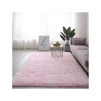 Vente en gros de tapis en microfibre de bonne qualité imprimé style occidental en fourrure PV tapis moelleux en polyester pour salon bureau