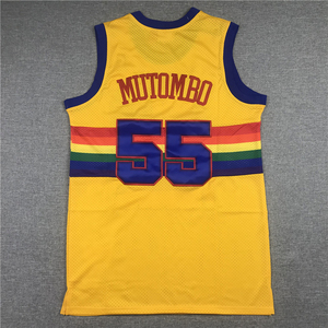 Maglia da Basket di Nikola Jokic, Jamal Murray, Aaron Gordon, Dikembe Mutombo, Stile Retrò, Cucita, per Uomo, Taglie S-2XL - Product Image 4