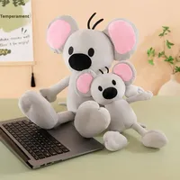 Jolie petite souris en peluche en polaire qui couine, jouet fait à la main, 31-50 cm, rembourrage en coton PP, nouveau cadeau tendance, même style que Xiaohongshu