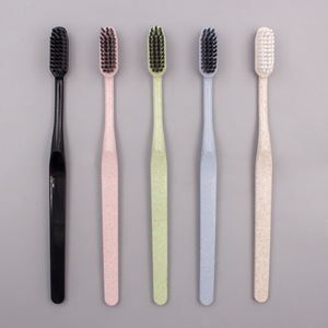 Cepillo de Dientes de Paja de Trigo, Manual, Biodegradable, para Niños, con Cerdas de Alta Densidad - Product Image 1