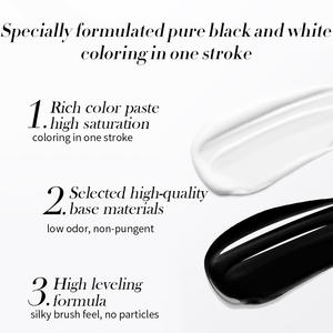 BORN PRETTY PRO 10ml Color blanco y negro de alta nivelación Gel Liner Nail Art Logotipo personalizado DIY Pintura Dibujo Gel Barniz - Product Image 4