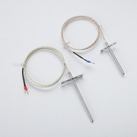Fuente de termopar de calefacción eléctrica tipo K directa de fábrica Sonda de detección de temperatura blindada tipo tornillo M6 para temperatura de línea