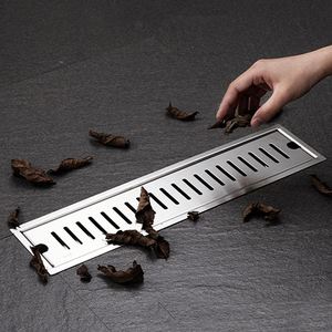 Drain de douche linéaire invisible pour salle de bain, insert carré pour carrelage, grille de vidange au sol - Product Image 5