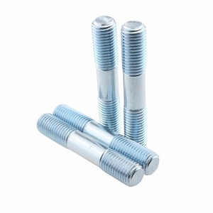 Tiges filetées plates en acier au carbone haute résistance M24 <span class=keywords><strong>M27</strong></span> M30 M33, boulons à double extrémité, grade 4.8/8.8/10.9/12.9, zingués - Product Image 1