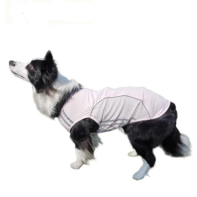 Online Hot Sell Pet Summer Vest Air Breathable Mesh Light Reflective Pet Jacket Clothes For Hot Days