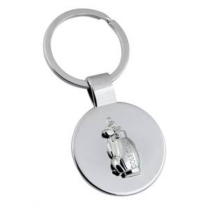 <b>Golf</b> Club Keychain Metal Round Pendant With <b>Golf</b> <b>Bag</b> Design For <b>Golf</b> Enthusiasts - Product Image 1