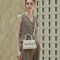 Sac à main bandoulière carré en cuir véritable motif crocodile haut de gamme pour femme, élégant et tendance