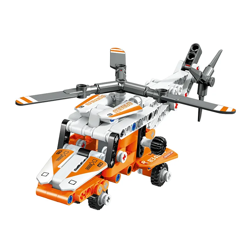 Meninos Avião Brinquedo De Helicóptero De Plástico Para Crianças Brinquedos Aeronaves Avião Militar Sky Wars Construção Toy Set